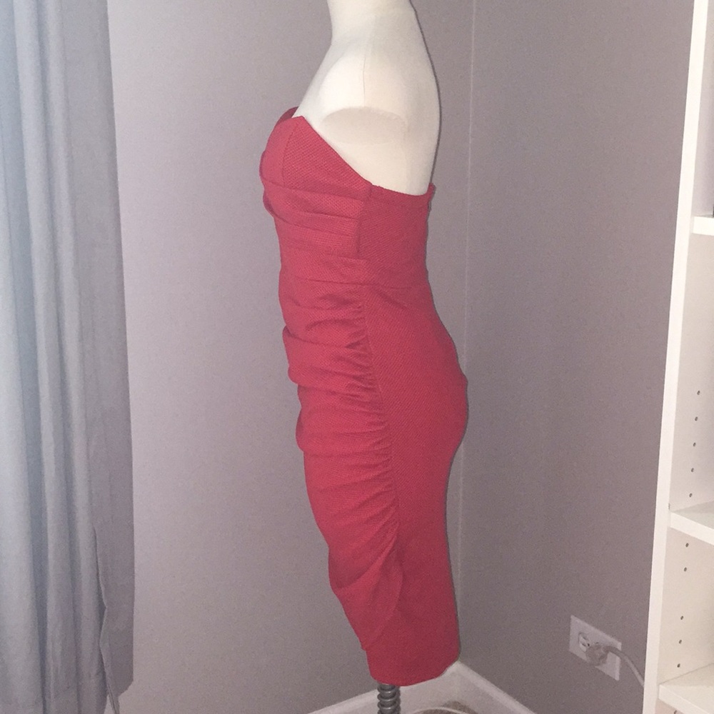 Deep Red Cocktail Dress - Picture 4 of 6